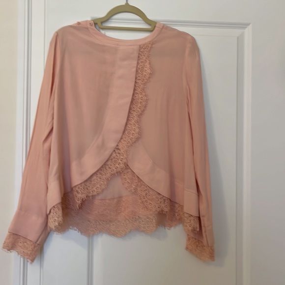 Wayf Pink Open back Lace to - Picture 3 of 5